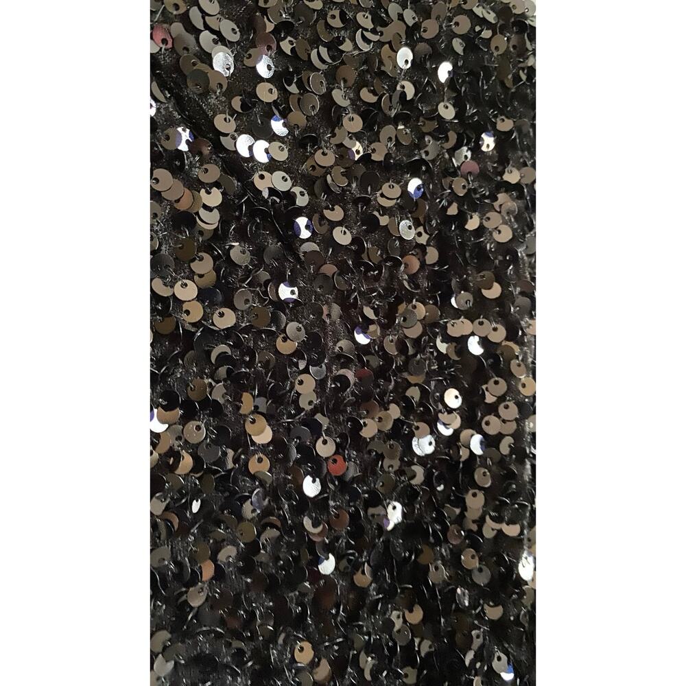 H&M Black Sequin A-Line Mini Dress XS - Picture 4 of 11